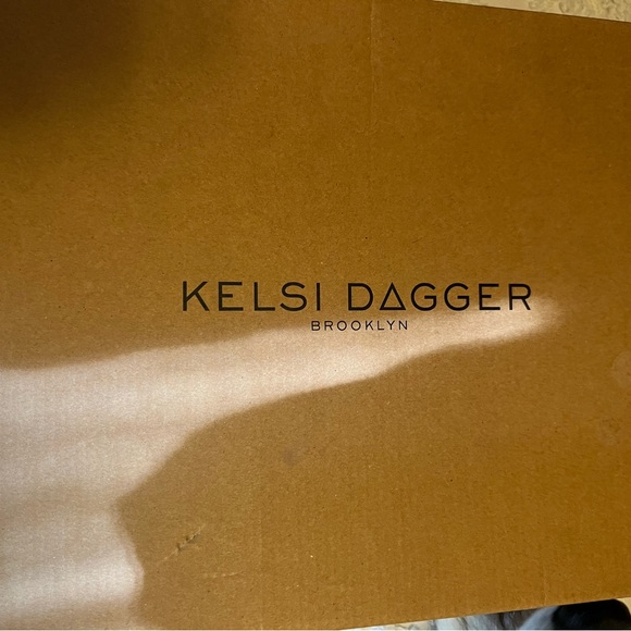 Kelsi Dagger Black Loafer platform mules with Buckle Detail with box - Picture 9 of 10